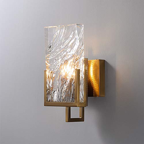 Lámpara de pared de cristal posmoderna para eliminar zonas oscuras en pasillos y salas de estar