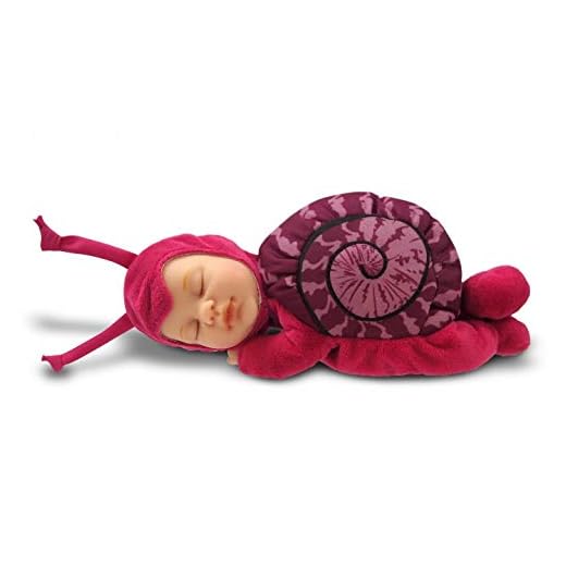Anne Geddes 579169 Rosa Snigel Bönafylld Babydocka 9 tum / Pink Snail 9 inch Baby Doll Bean Filled Soft Body…