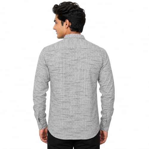 Image of Men's Khadi Cotton Regular Fit Shirt | Full Sleeve Breathable Casual & Office Wear Shirt for Men