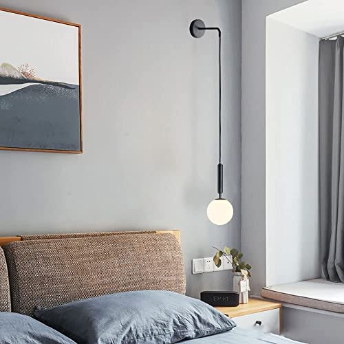 Lámpara colgante E27 industrial vintage farol de cristal para dormitorio y tienda
