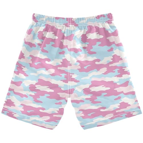 JUNZAN Camouflage Boys Swim Trunks Toddler Swimming Trunks for Boy Beach Swim Shorts Sky Blue2