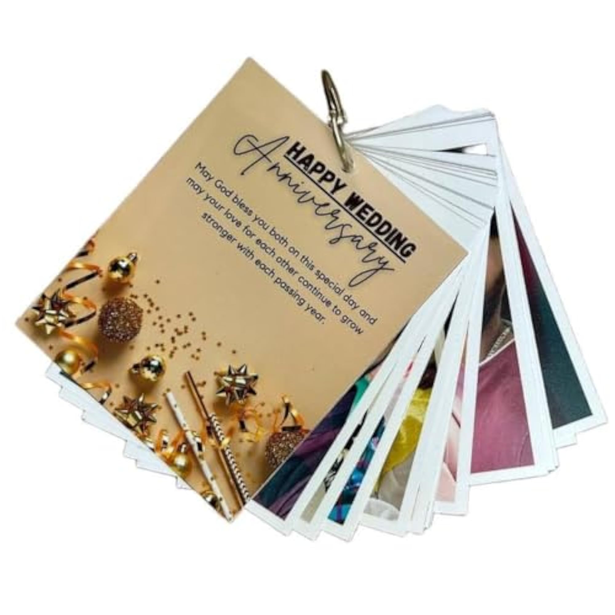 Half Engineer Customized Printed Premium White Polaroid Ring Album