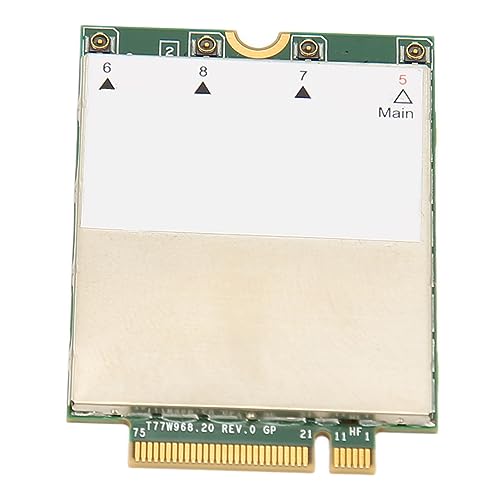 Gavigain 4G Network Card, 4G Network Adapter Stable Signal Reception DW5821 EeSIM Supported M.2 4G WWAN Card para PC y laptops miniatura 4