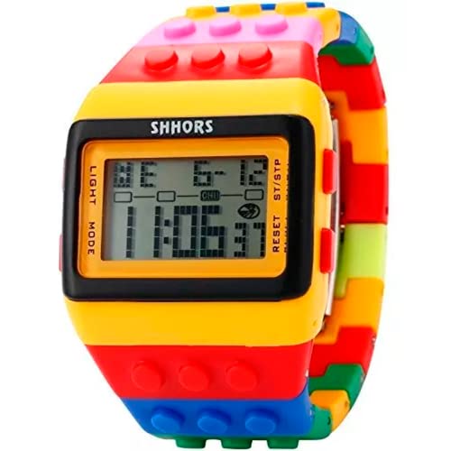 La mejor comparación de reloj digital barato los 5 más buscados. 48 BLACK MAMUT Reloj Pulsera Digital Multicolor, Cronómetro, Alarma, Luz y Calendario (Amarillo Multicolor)