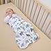 Ingenuity Arms Free Transitional Swaddle, Size 3-6 Months, 14-18 Pounds, Arms Swaddled in or Out, 1.0 TOG - Dashed Lines