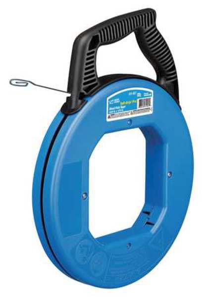 Fish Tape, 1/8 in x 240 ft, Blued Steel