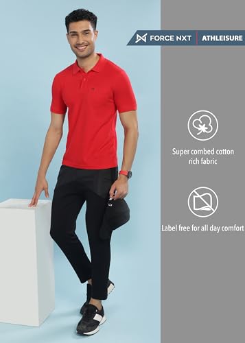 Image of Force NXT Men's Solid Regular Fit T-Shirt