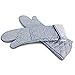 ERTXGBA Oven Mitts Long Cotton Oven Gloves Kitchen Cooking BBQ Glove Grilling Pot Holder Helper Heat Resistant Baking Tools