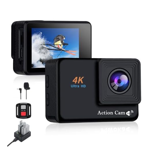 Jadfezy Action Cam 4K 30fps con WiFi e Telecomando