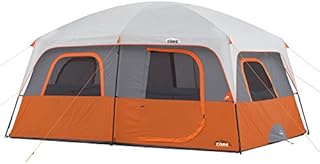 CORE 10 Person Straight Wall Cabin Tent (Orange)