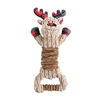 Watreketal Dogs Chew Christmas Stretchable Toy For Aggressive Chewers Stuffed Teether Cleaning Teeth Interactive Boredom Intelligence Large Aggressive Chewers Separation