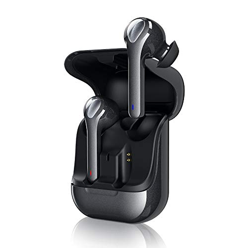 Auriculares Bluetooth, Auriculares Inalámbricos Bluetooth 5.0 50H reproducción TWS Estéreo In-Ear Auriculares con Mic Reducción de Ruido, Mini Caja de Carga Portátil, Impermeable 7, Control Tactil