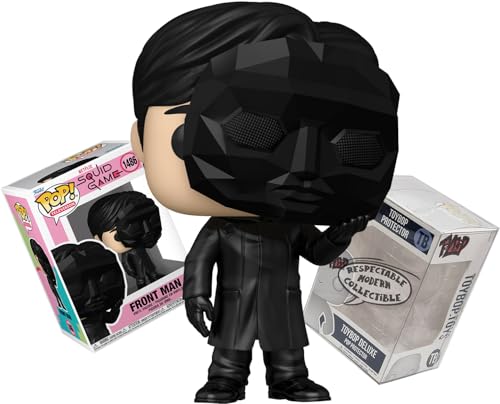 Funko Squid Game Front Man with Mask + ToyBop Protector: Pop! TV Vinyl Figure (Bundled with Pro-Deluxe Pop Protector Collector Case Box Gift Set)