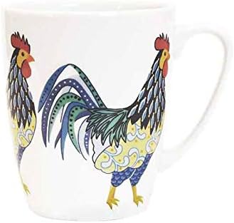 China Paradise Birds 400 Ml Oak Mug (Rooster - White)