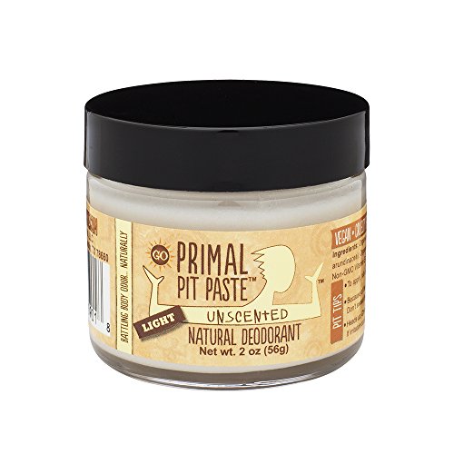 PRIMAL PIT PASTE Spo Deodorant Unscented Jar Ligh, 2 Ounce