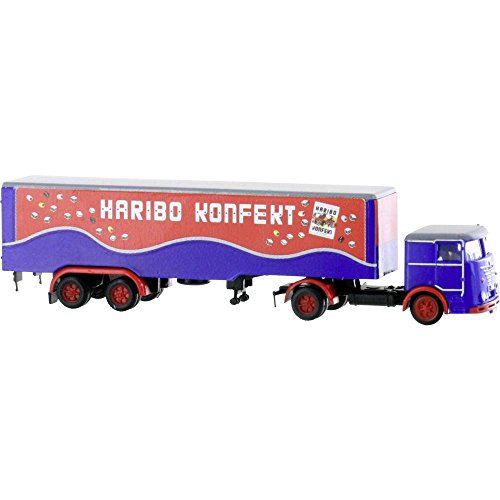 Preisvergleich Produktbild Minis by Lemke LC3623 N Büssing LU11-16 Sattelzug HARIBO