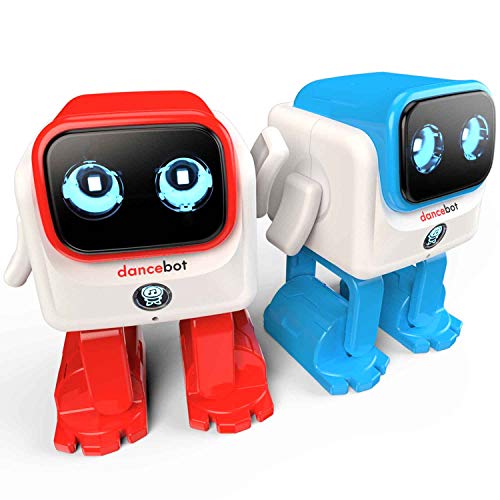 ECHEERS Kids Toys Dancing Robot for Boys and Girls, Educational Dancing Robot Toys for Kids, Rechargeable Dance Robot Follow Music Beats Rhythm, All Age Children (2 Pack)