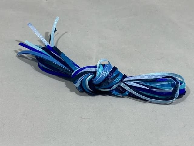 10 x 1m x 3mm Blue ONLY Grosgrain Ribbon Assorted Bundle Colours 10 metres Thin Ribbed 3 mm
