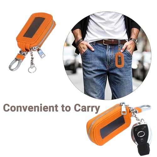 Image of Yuoyar Premium Leather Key Fob Case - Universal Car Key Holder