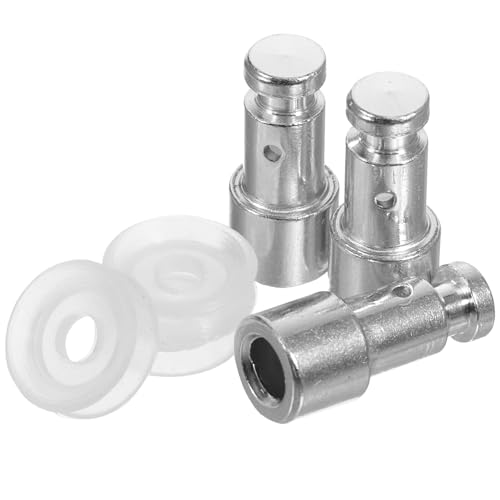 Toyvian 3 pièces Valve à Flotteur pour Autocuiseur Électrique de Rechange Acier Inoxydable et Caoutchouc Accessoires Cocotte Soupape de Sécurité Pression