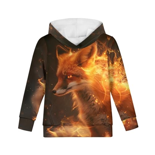 Image of GLUDEAR Teen Boys Girls Novelty Animal Galaxy Hoodies Sweatshirts Pullover