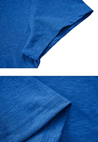 Tacvasen Polo Shirts For Women Dry Fit Casual Sports Short Sleeve T-Shirts Lightweight For Golf Ladies Activewear, Sea Blue, L #TOP5