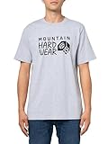 Mountain Hardwear Men's MHW Logo M Short Sleeve, Hardwear Grey Heather, Small