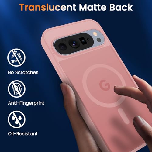 Image of WRJ Magnetic Case for Google Pixel 10 /10 Pro 6.3-Inch, Pink