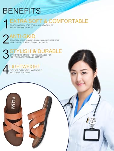 Image of Super Extra Soft Diabetic & Orthopedic Slippers /Doctor Chappal for Heel Pain Cushioned Lightweight Comfortable Stylish Flip-Flops Everyday Wear DailyUse For Men'sBB1017
