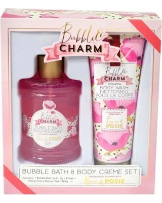 Bubble & Charm Bubble Bath & Body Creme Set - Poppies & Posie