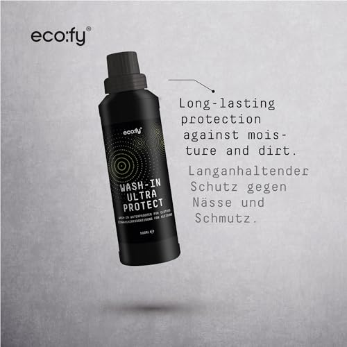 eco:fy Ultra Protect Imprägnier Waschmittel Einwaschimprägnierung Textil Imprägnierung Regenjacke, Jacke, Gore-Tex, Funktionskleidung (500 ml)