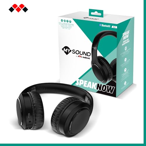 Meliconi Speak Clear Cuffie Bluetooth 5.3 per TV Cuffie Wireless con Cancellazione Attiva dei Rumori Microfono Integrato Suono Nitido Compatibili con Android e Apple Autonomia Batteria 36h - 10
