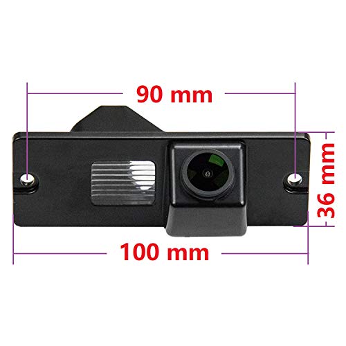 HD 1280 x 720p Colour Camera Waterproof Reversing Camera License Plate Lighting Camera Car with Parking Aid Night Vision for Mitsubish Pajero/Zinger/V3/V93/V5/L200 Mitsubishi V97 - Image 4