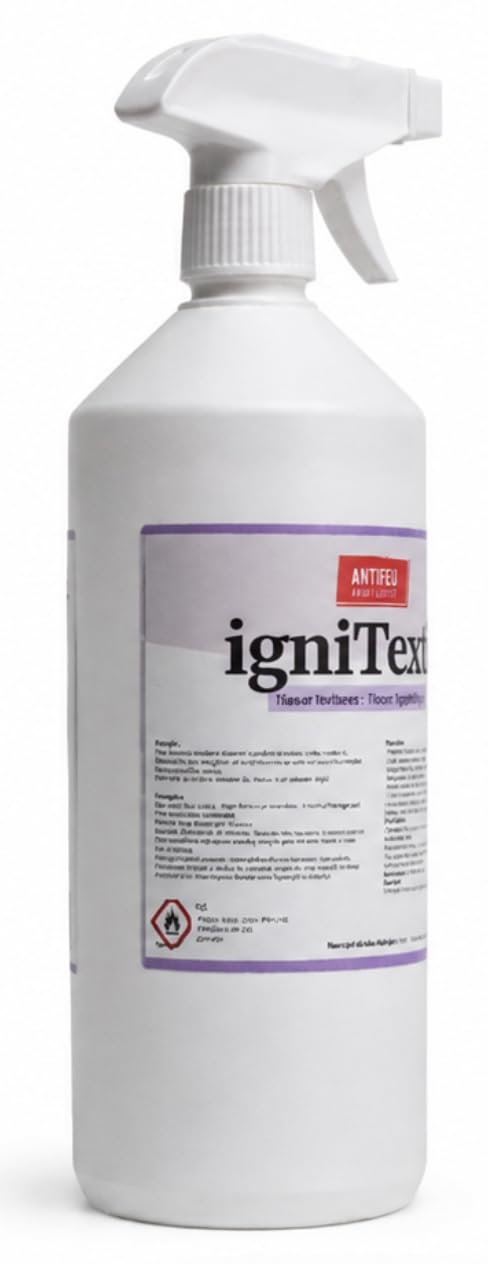 Spray Ignifuge Textile M1 Antifeu Tissu 1L | Traitement Ignifugation Tissus & Rideaux, Prêt à l'Emploi, À Pulvériser, Fabrication Française