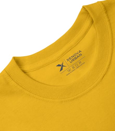 Image of XENOVAURBAN Men's Regular Fit Printed Round Neck Cotton T-Shirt | Graphic Printed Casual Wear Unisex Fit XS to 3XL Tshirt RN-MOOOD