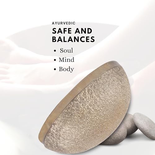 Kansa Vatki Bowl Cup Bronze Kansa Natural Vatki Ayurvedic Detox Foot Massager Relaxation and Deep Cleaning Ancient Indian Technique - Image 4