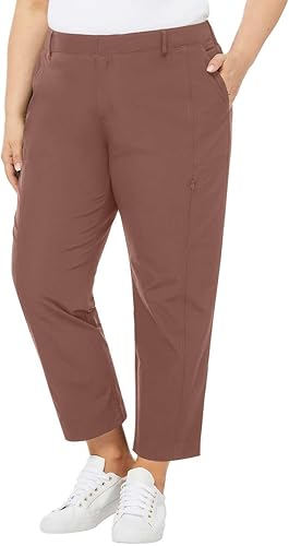 Miniatura 4 de Kirkland Pantalones de viaje elásticos en 4 direcciones para mujer, ligeros, resistentes al agua, cintura elástica, pantalones de trabajo con