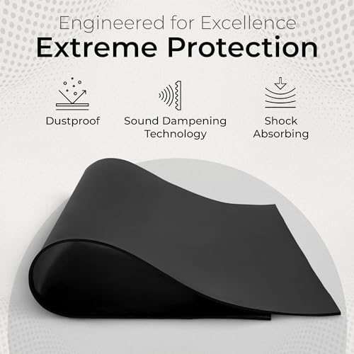 Image of Exactly Rubber - Commercial Grade Silicone Sheet, 60A Durometer Silicone Mat, -80 to 450F Temperature Resistant Rubber Mat, Rubber Sheet with 350% Elongation, Made in The USA, 1 /16 x 9 inch x 24 inch, Black