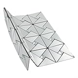 Restaurante Backdrop Wall Gold 30 x 30 cm 1pc DIY Kitchen Aluminum Star Hotel Sale (Silver)