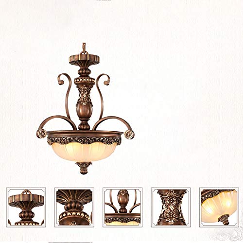 Éclairage pendre ajustement simple et durable à 3 lampes style rétro - 6