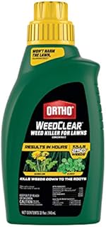 Ortho WeedClear Weed Killer for Lawns Concentrate: Treats up to 16,000 sq. ft., Won't Harm Grass (When Used as Directed), Kills Dandelion & Clover, 32 oz.