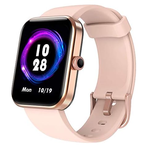 Smart Watch for Women, 1.69'' HD Color Display Fitness Watch with Alexa 5ATM Waterproof Fitness Tracker with Heart Rate Monitor Sleep Monitor SpO2 Activity Tracker Pedometer Smartwatch for iOS Android Cover