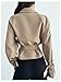 SweatyRocks Women's Long Sleeve Trench Coat Lapel Collar Business Casual Short Jacket Outerwear Khaki Small