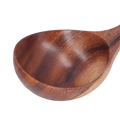 Wooden Ladle For Cooking, Long Handle Ladle Wood Soup Serving Spoon Kitchen Dinnerware Tool With Natural Texture, Wooden Spoons Long Handle Safe Odorless Delicate Sturdy Durable #TOP4