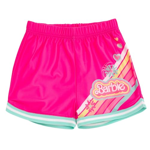 Image of Barbie Girls Jersey Athletic Tank Top and Shorts Outfit Set Toddler to Big Kid Sizes (2T - 10-12)