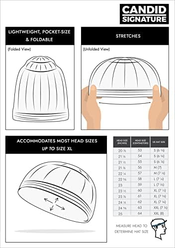 Breathable Skull Caps for Men & Women Zigzag Knit