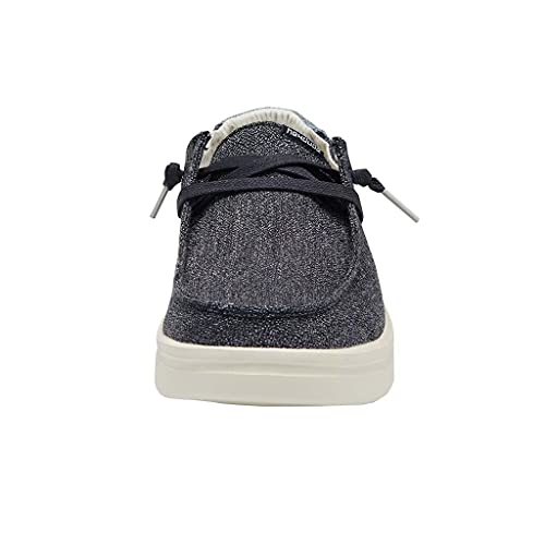 Image of HEYDUDE Women's Wendy Chambray | Women's Shoes | Women's Lace Up Loafers | Comfortable & Light-Weight