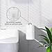 Matte Black Toilet Paper Holder Wall Mount, Storage Extra 2 Roll Tissue, Over The Tank Toilet Paper Holder, Tissue Holder for Bathroom Organizer, Small Bathroom Essential for New Home, 1Pcs