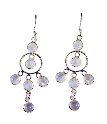 Preisvergleich Produktbild Riyo edelsteine frauen regenbogen feinsilber schmuck jaipur schmuck weiß n½