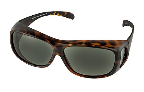 Image of LensCovers Polarized Wraparound Sunglasses | Wear Over Sunglasses | Fitover for Glasses